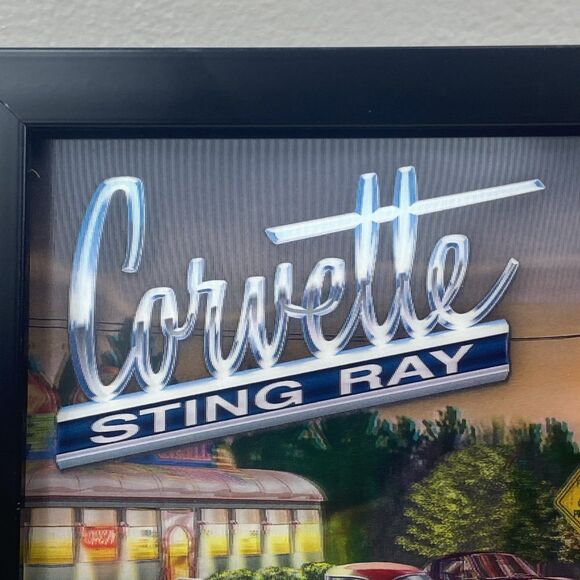 Corvette Sting Ray 3D Hologram Wall Art 13" x 13" GM Official Licensed Product - Picture 4 of 10